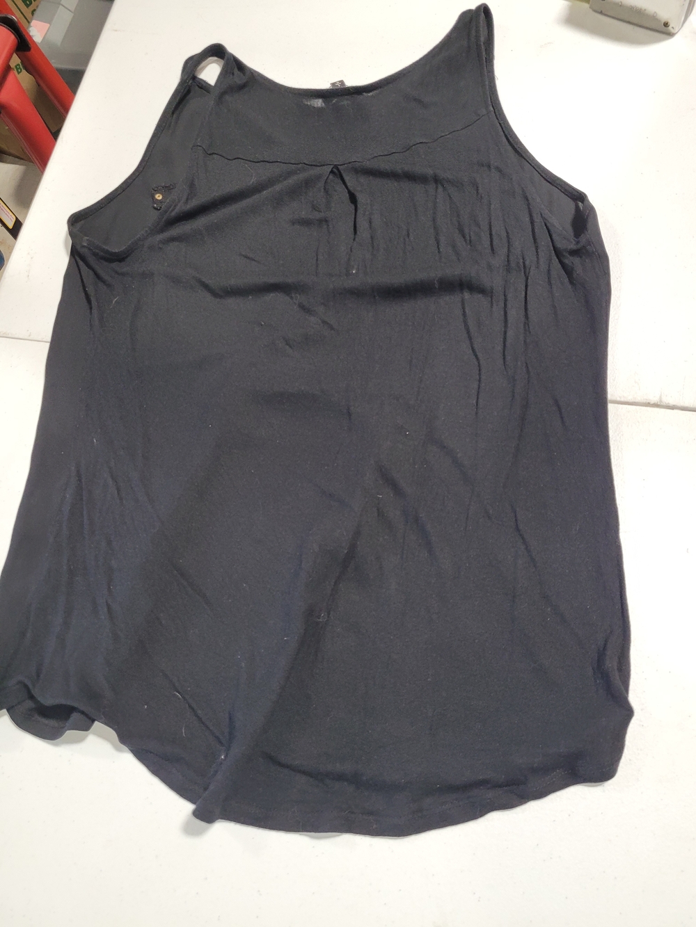 Express Black Sleeveless Zip-Front Camisole - Picture 3 of 3